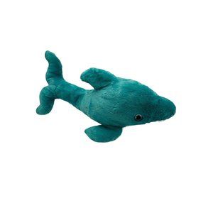 Whale Turquoise Blue Plush Stuffed‎ Animal Fiesta With Glitter Eyes A57423 26"